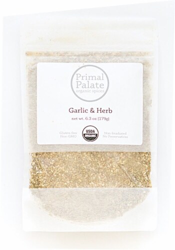 Primal Palate Organic Spices Garlic & Herb Seasoning Perspective: front