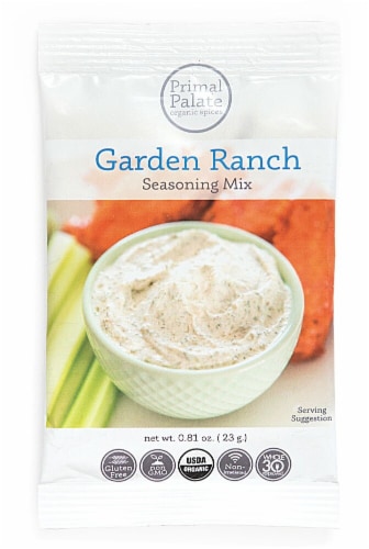 Primal Palate Organic Spices Ranch Seasoning Perspective: front