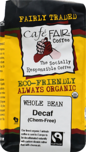 Cafe Fair® Decaf Organic Whole Bean Coffee Perspective: front