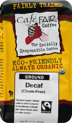 Cafe Fair® Decaf Organic Ground Coffee Perspective: front