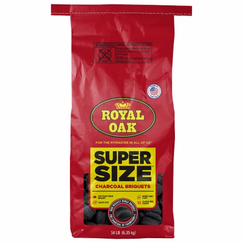 Royal Oak® Super Size™ Charcoal Briquets Perspective: front