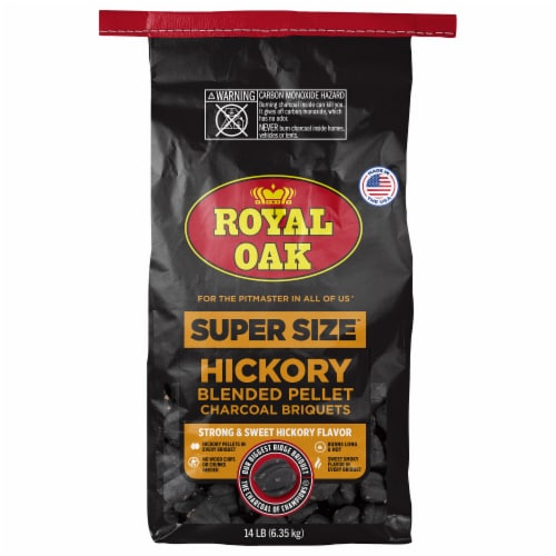 Royal Oak Super Size™ Hickory Blended Charcoal Pellets Perspective: front