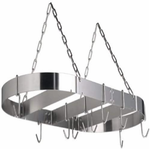 1pc Silver Kitchen Hanging Organizer For Dish Cabinet Cupboard