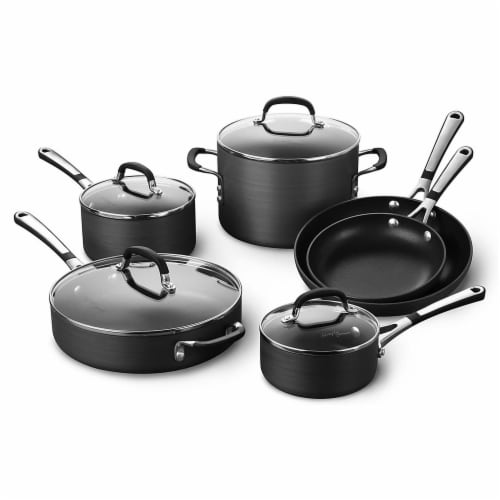 T-fal Simply Cook Nonstick Dishwasher Safe Cookware, 3qt Saucepan with Lid,  Black