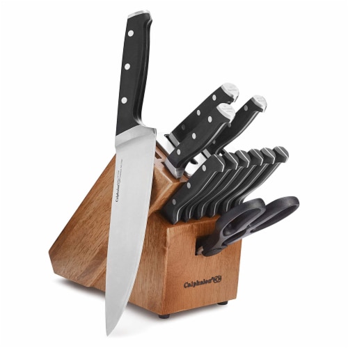 Calphalon 321 12 Piece Kitchen Cutlery Knife Block Set with Built