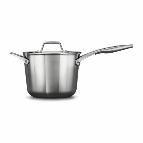 Calphalon Tri-Ply 4.5 qt. Aluminum Sauce Pan in Stainless Steel