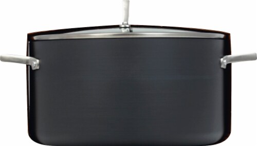 Select by Calphalon Dutch Oven - Black/Silver Perspective: front