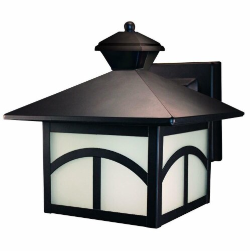 Heathco HZ-4110-OR 180 deg Oil Rubbed Bronze Motion Activated Decorative Lantern Perspective: front