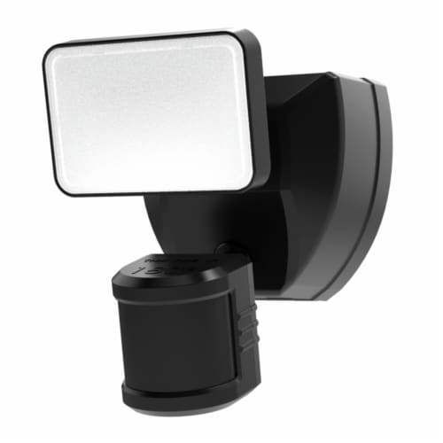 Heath Zenith HZconnect Smart Home Motion Sensing Battery Powered LED Black Security Light Count of 1 QFC