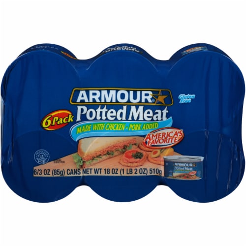 Armour Potted Meat (6 Pack) Perspective: front