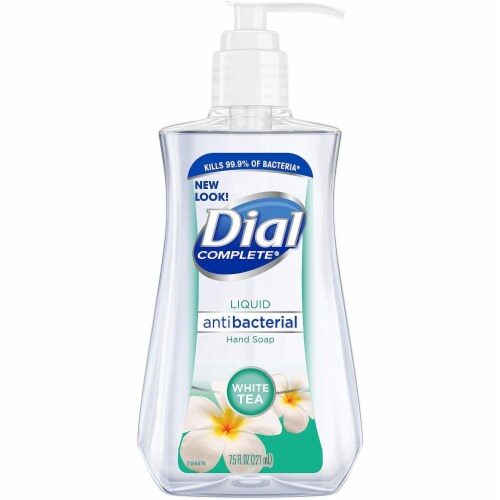 Dial Complete® White Tea Antibacterial Liquid Hand Soap Perspective: front