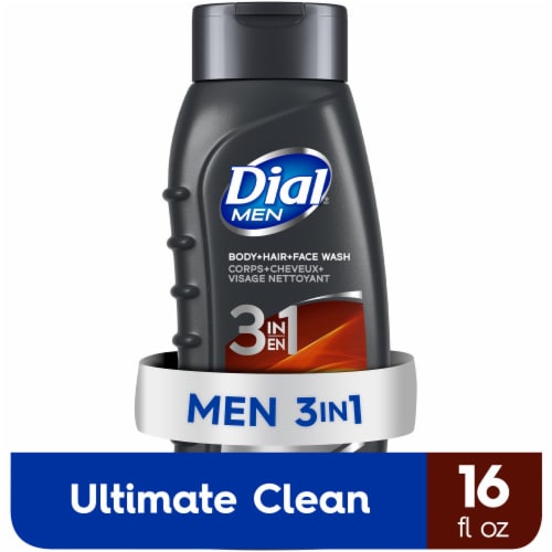 Dial® Men 3 In 1 Ultimate Clean™ Body + Hair + Face Wash Perspective: front