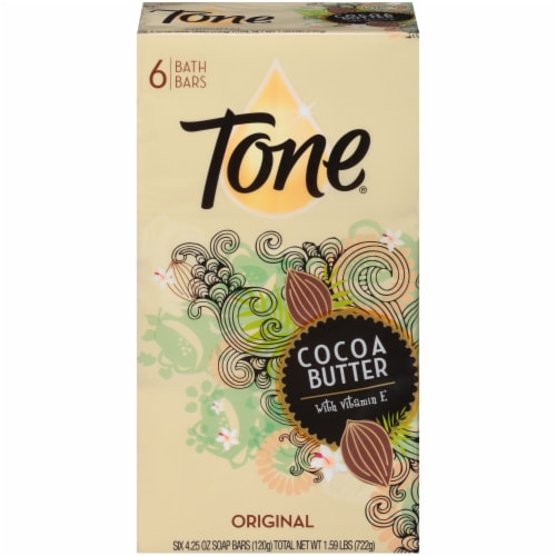 Tone® Original Cocoa Butter Bar Soap Perspective: front