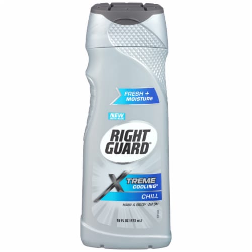 Right Guard Xtreme Cooling Hair & Body Wash Perspective: front