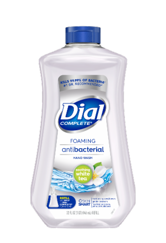 Dial Complete® Soothing White Tea Foaming Antibacterial Hand Soap Refill Perspective: front