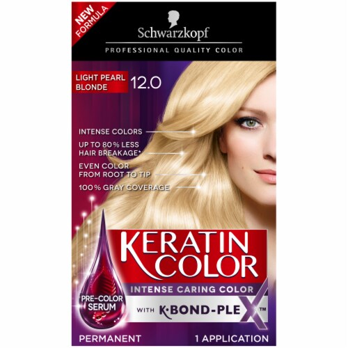 Schwarzopf Light Pearl Blonde Keratin Hair Color Perspective: front