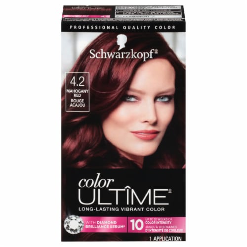 Schwarzkopf® Color Ultime® 4.2 Mahogany Red Permanent Hair Color Perspective: front