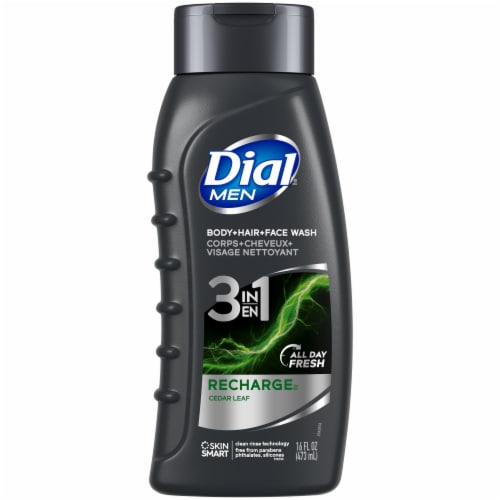 Dial For Men Recharge 3-in-1 Revitalizing Body Wash Perspective: front
