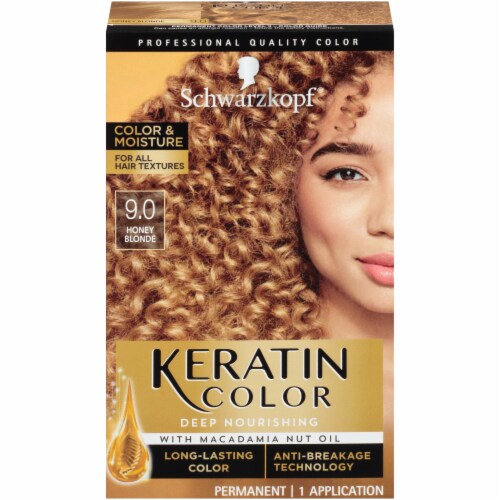 Schwarzkopf® Keratin Color Honey Blonde Permanent Hair Color Perspective: front