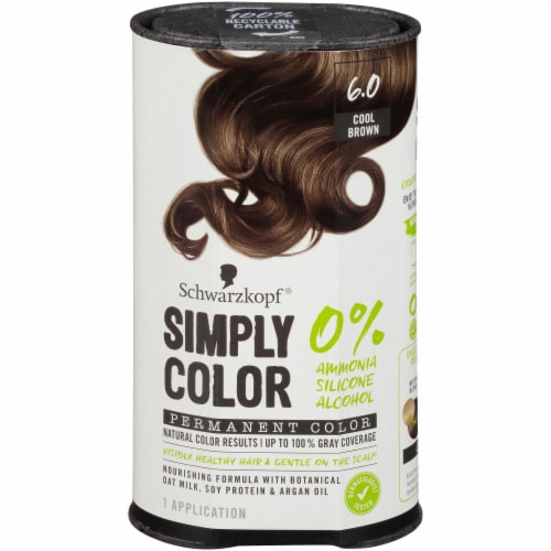 Schwarzkopf® Simply Color 6.0 Cool Brown Hair Color Perspective: front