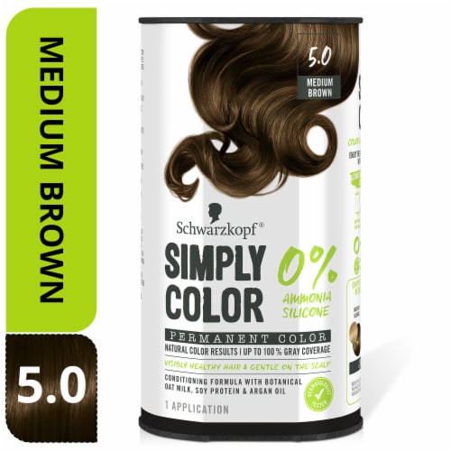 Schwarzkopf® Simply Color Medium Brown 5.0 Hair Color Perspective: front