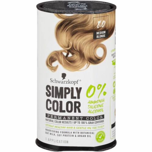 Schwarzkopf® Simply Color 8.0 Medium Blonde Hair Color Kit Perspective: front
