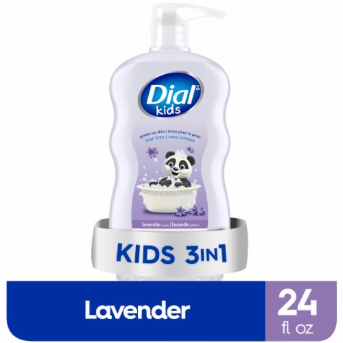 Dial® Kids 3-in-1 Lavender Scented Body+Hair+Bubble Bath Perspective: front