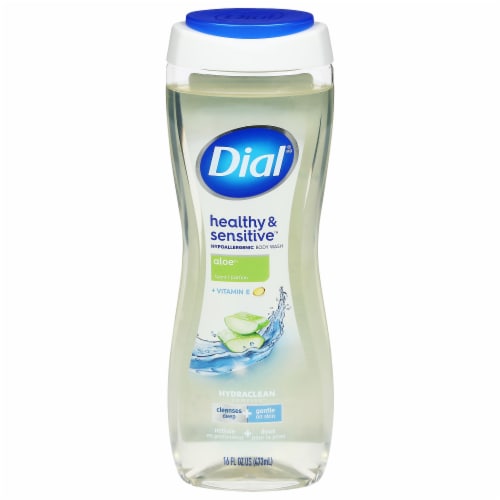 Dial® Clean + Gentle Aloe Body Wash Perspective: front