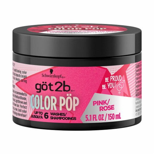 got2b® Color Pop Pink Hair Color Mask Perspective: front