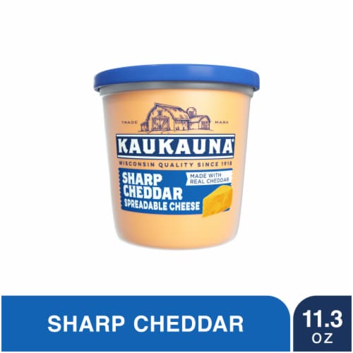 Kaukauna® Sharp Cheddar Spreadable Cheese Cup Perspective: front