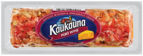 Kaukauna Port Wine Spreadable Cheese with Almonds