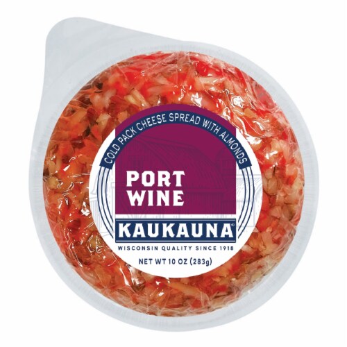Kaukauna Port Wine Cheese Ball Perspective: front