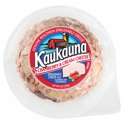 Kaukauana Cranberry Cream Cheese Ball Perspective: front