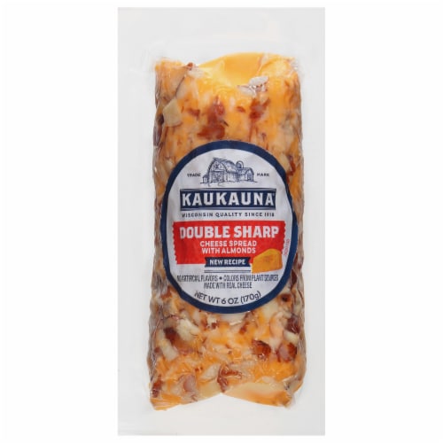Kaukauna® Double Sharp Cheese Spread Log Perspective: front