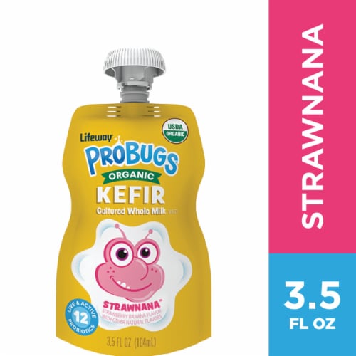 Lifeway® ProBugs® Strawnana™ Organic Kids Whole Milk Kefir Pouch