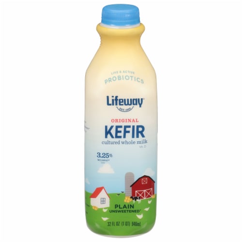 Lifeway® Original Probiotic Whole Milk Kefir Drink Perspective: front