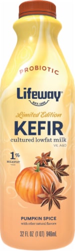 Lifeway® Limited Edition Pumpkin Spice Lowfat Kefir Perspective: front
