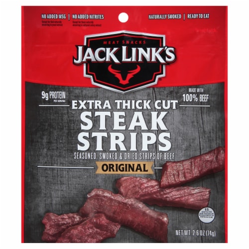 Jack Link's Original Premium Beef Steak Strips Perspective: front