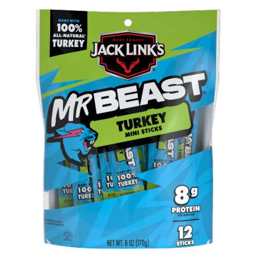 Jack Link's® MrBeast® Turkey Mini Sticks Perspective: front