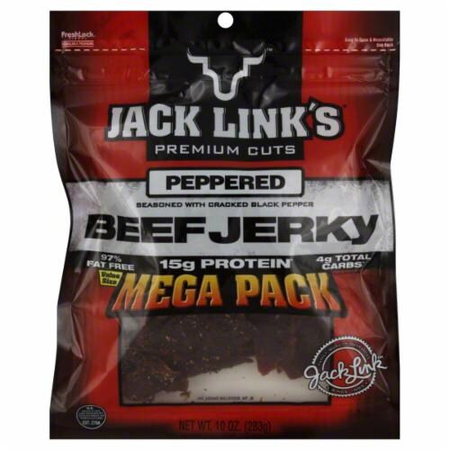 Jack Link's Peppered Beef Jerky Perspective: front