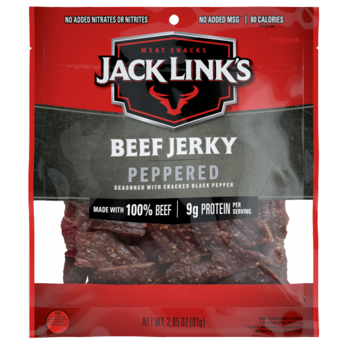 Jack Link's Peppered Beef Jerky, 2.85 ounce Perspective: front