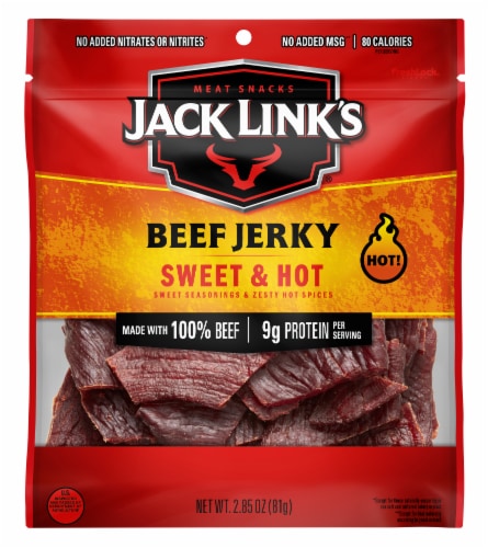 Jack Link's® Sweet & Hot Beef Jerky Perspective: front