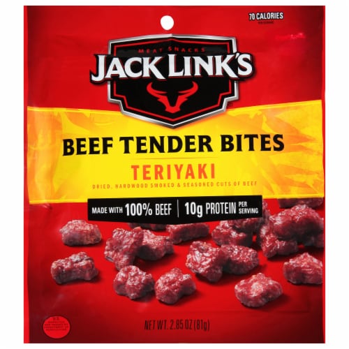 Jack Link's Teriyaki Beef Steak Tender Bites Perspective: front