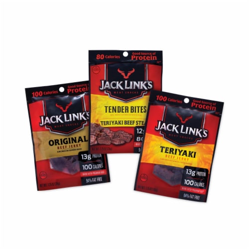 Jack Link's  Beef Jerky   Original & Teriyaki Perspective: front