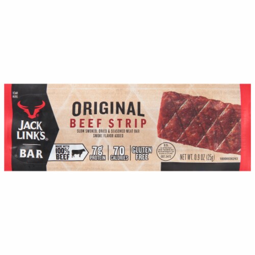 Jack Link's® Original Beef Steak Strip Meat Bar Perspective: front