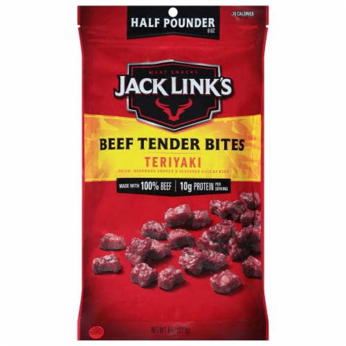 Jack Link's® Teriyaki Beef Steak Tender Bites Perspective: front