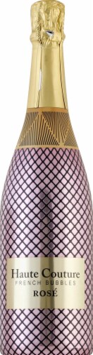 Haute Couture French Bubbles Rose Sparkling Wine Perspective: front