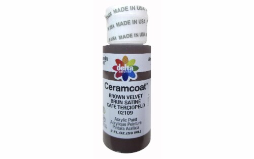 Delta Creative™ Ceramcoat® Acrylic Paint - Brown Velvet Perspective: front