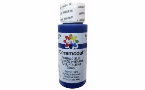 Delta Creative™ Ceramcoat® Acrylic Paint - Phthalo Blue Perspective: front