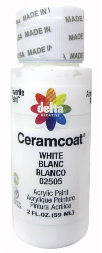 Delta Creative™ Ceramcoat® Acrylic Paint - White Perspective: front